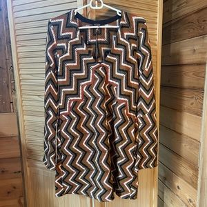 📦 SHIPS FREE! NWT Free People Chevron Knit Dress